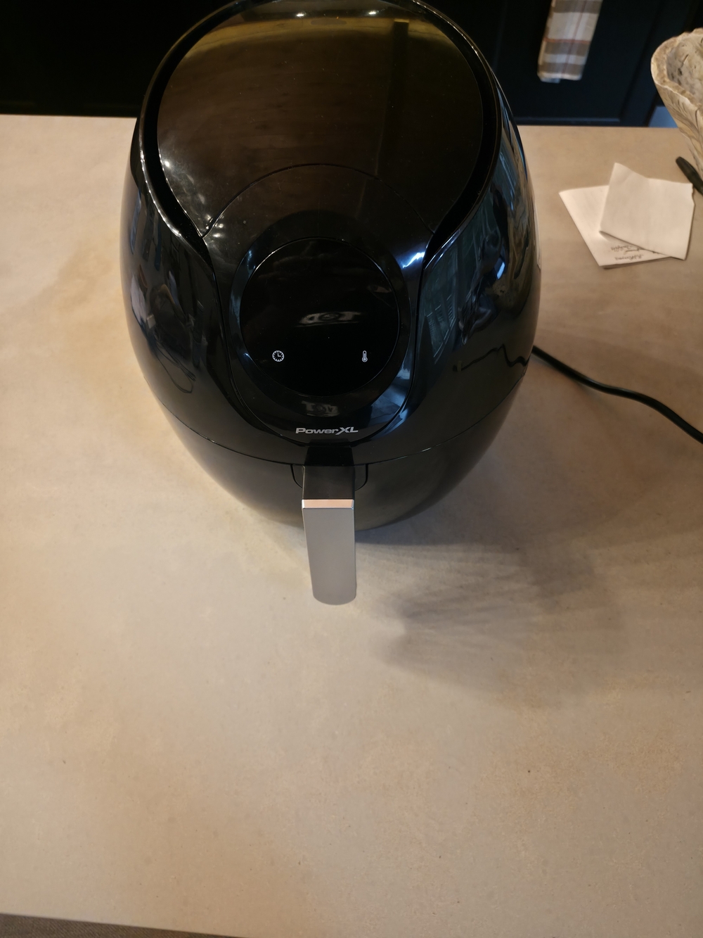 PowerXL Black Air Fryer - Sleek Countertop Air Fryer